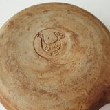 Ceramic fondue pot signed La colombe (Vallauris) 1970s