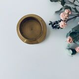 Golden brass candle door