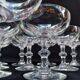 10 champagne cups in Baccarat crystal, circa 1910