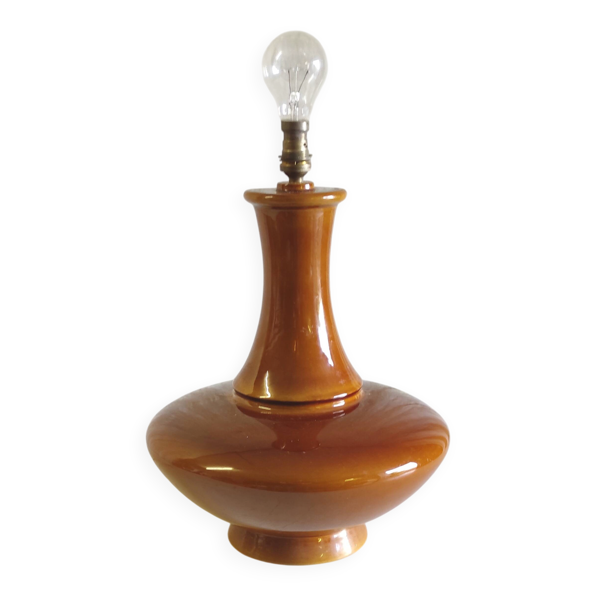 Glazed ceramic lamp base - 1960s/70s
