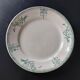 9 Assiettes plates dépareillées Terre de fer tons verts bleus