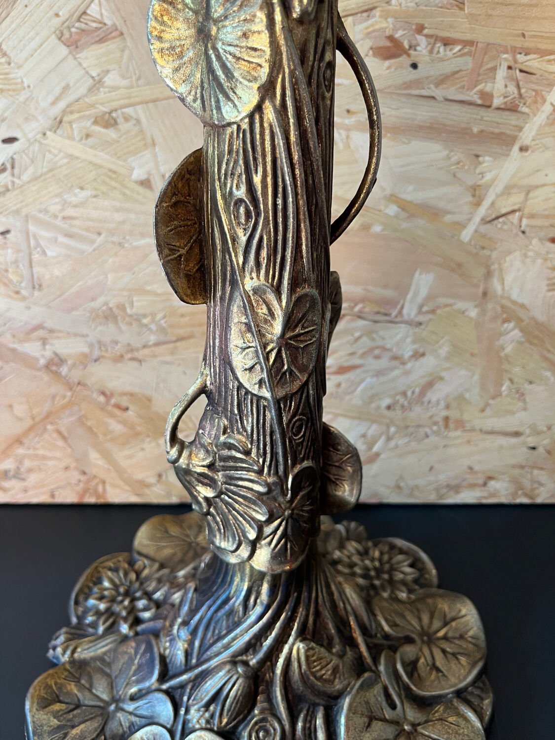 Brass table lamp foot