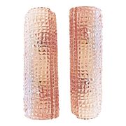 Italian Murano Glass Pink “Cocodrile” Wall Sconces in Modern Organic Style