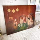 Oil painting "games" XL format 165x133cm