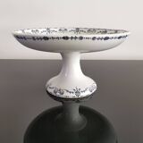 Old compote bowl Terre de Fer Opaque Porcelain from Gien "Etruscan" model