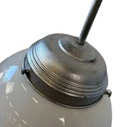 Vintage Art Deco suspension / chandelier with opaline shade