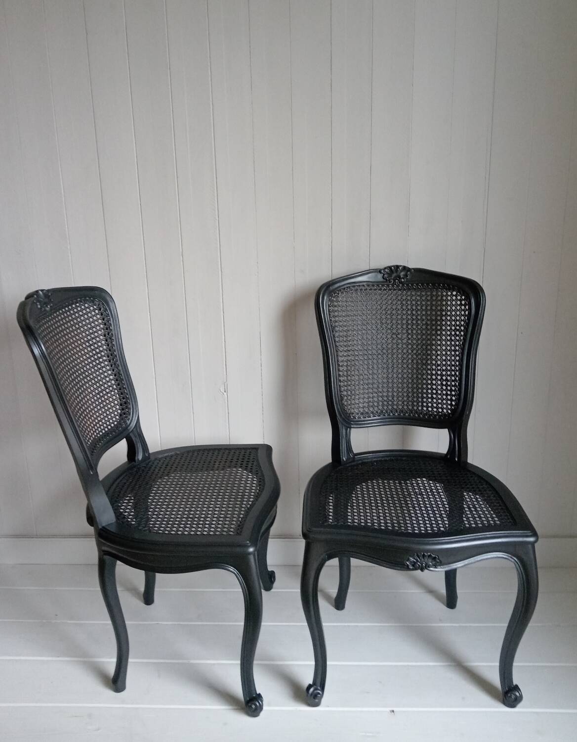 Pair of cane chairs