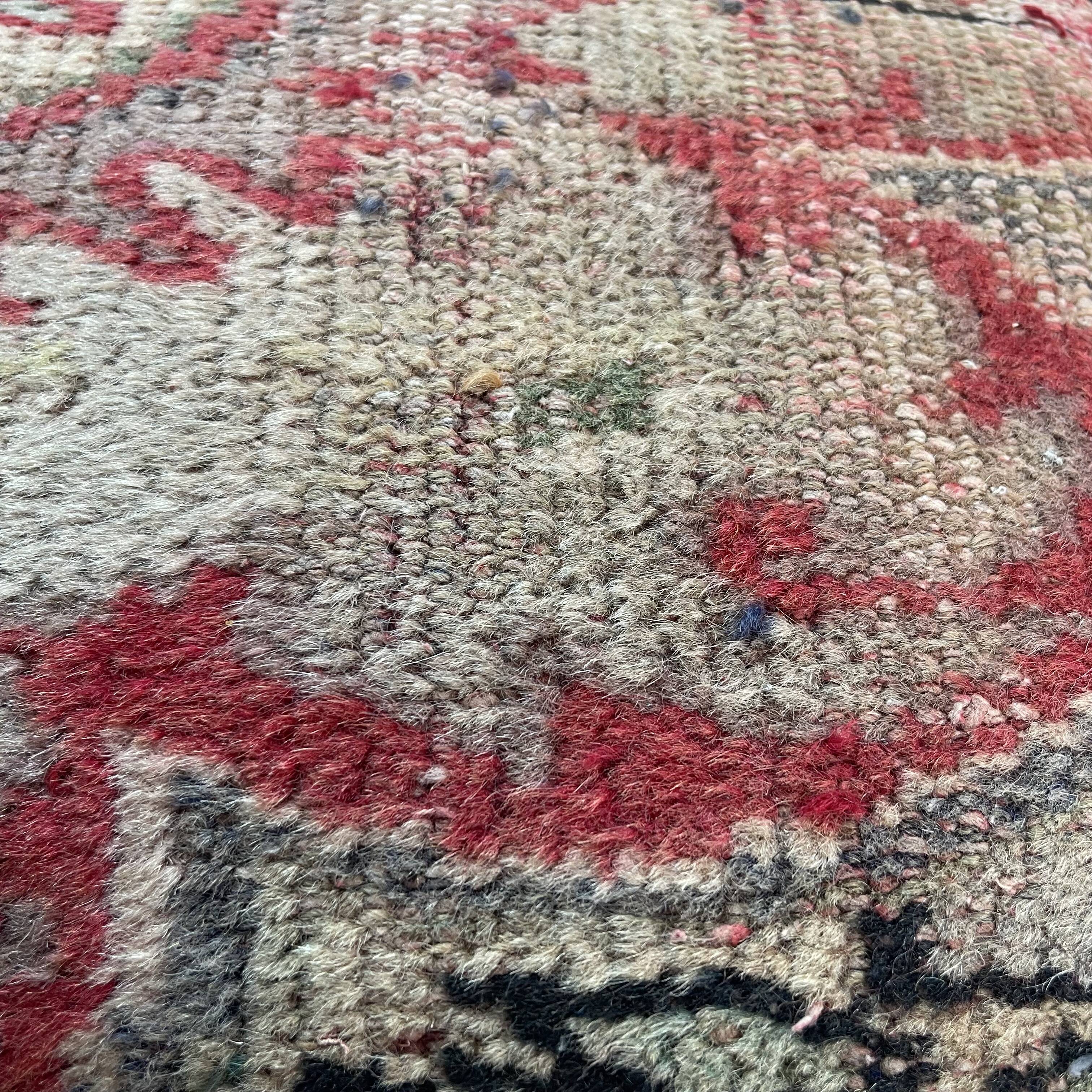 Vintage turkish rug cushion cover, 30 x 50 cm