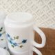 Set of 5 cups espresso Arcopal Myosotis Veronica vintage