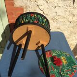 Vintage round sewing basket