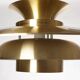 Brass Pendant Light, Denmark 1980s