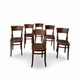 Set of six Authentic antique bentwood chairs, Antonio Volpe