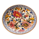 Large decorative plate Gien – French earthenware – multicoloured flowers – Ø 30