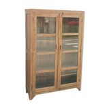 Old wooden glass cabinet
