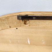 Oval Vintage Wall Mirror with Ash Root Frame, Italy