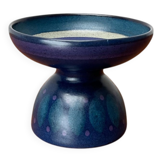 Vintage pottery candlestick from West Germany by KMK Keramik Manufaktur Kupfermühle, 1970s.