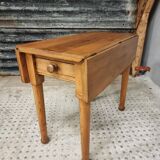 Vintage table folding table dining table side table 90x90cm
