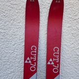 3 pairs of vintage skis: Rossignol Strato, ST 650 & Fischer.