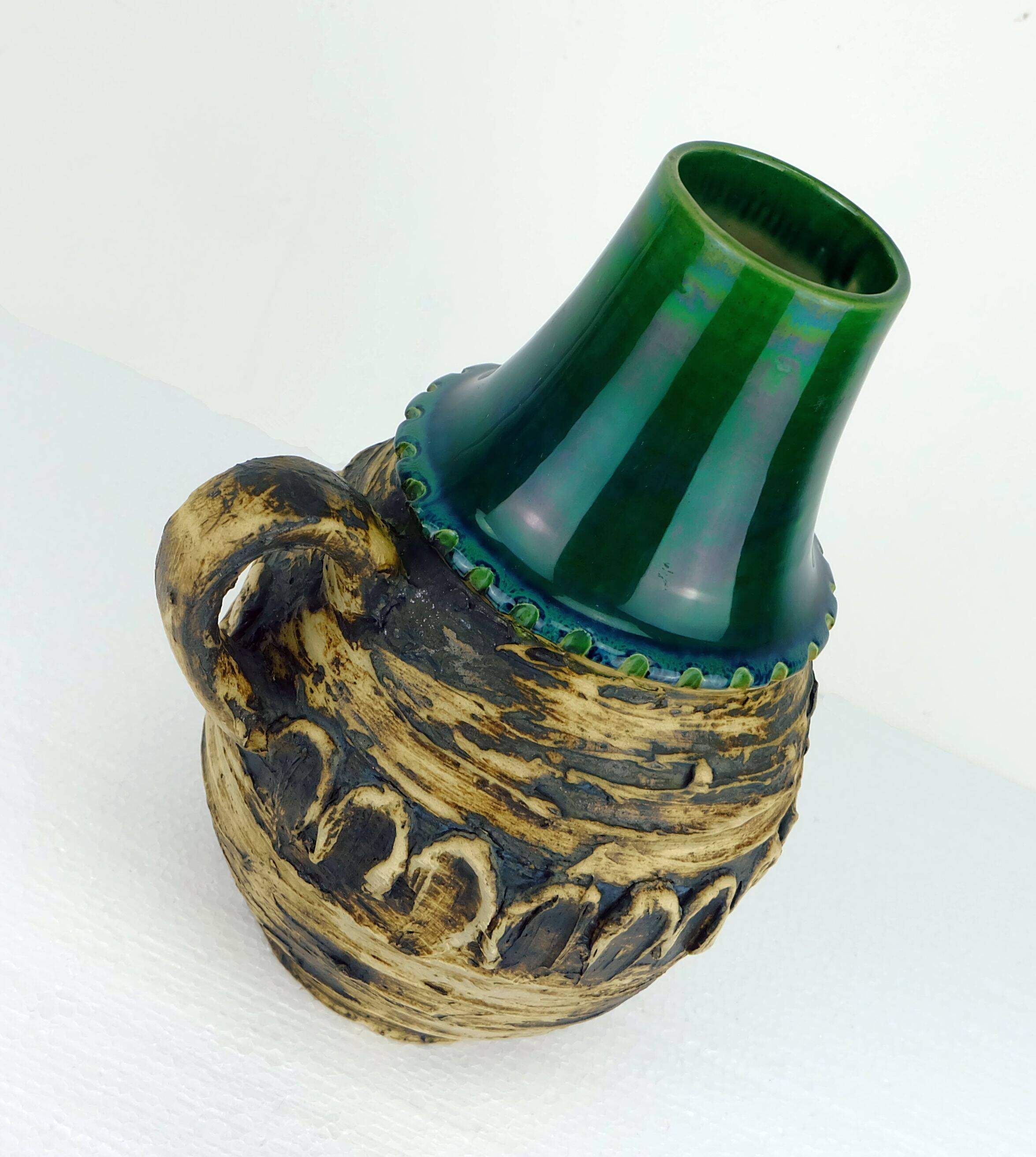 fantastic 1960's carstens VASE with outstandig rough glaze model 29-30 A