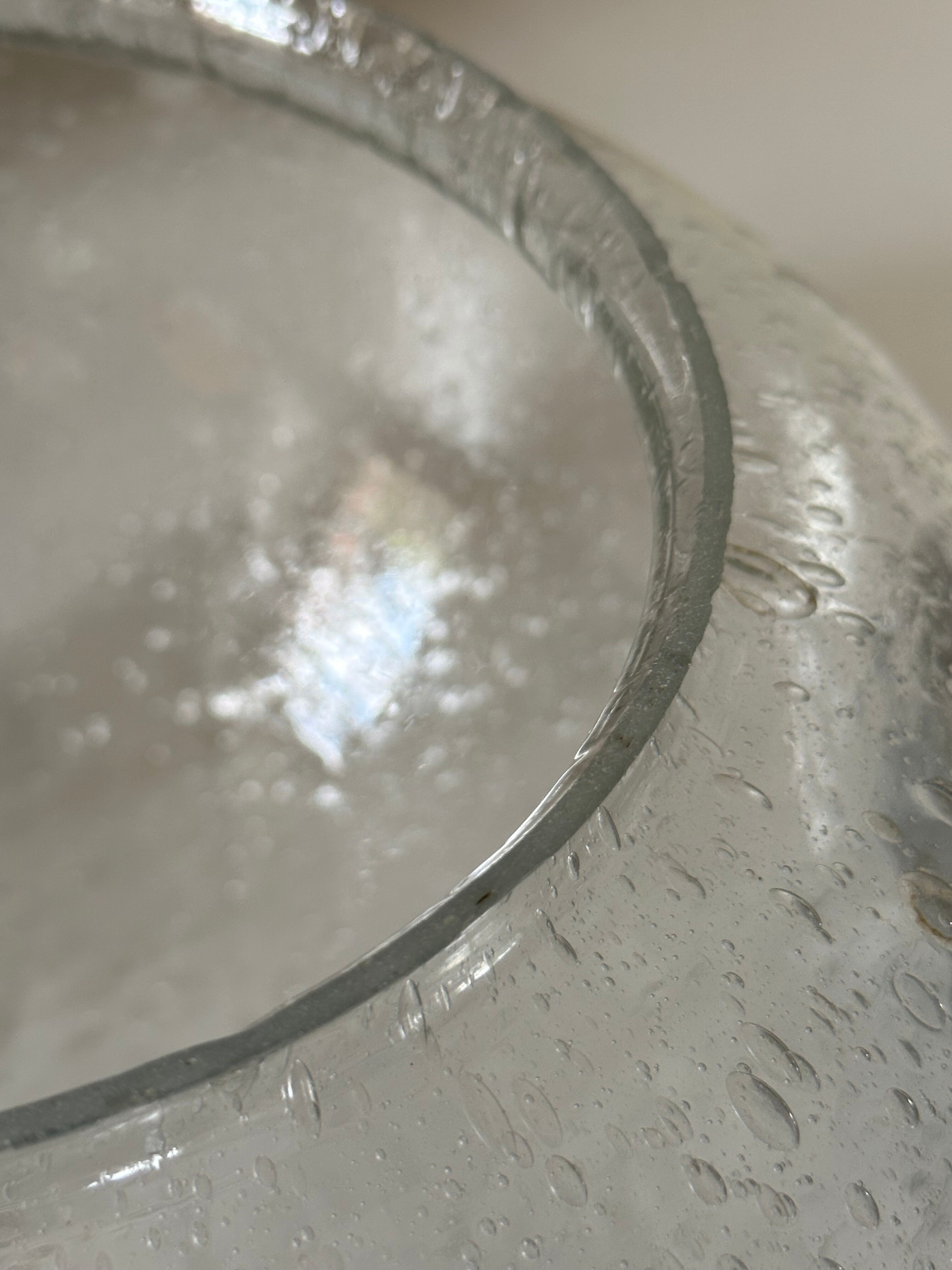 Bubble glass lamp vintage design 70 years