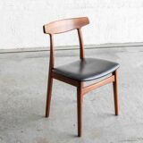 Dining chairs 'model 60' by Hennig Kjaernulf for Bruno Hansen, Denmark 1960