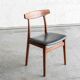 Dining chairs 'model 60' by Hennig Kjaernulf for Bruno Hansen, Denmark 1960