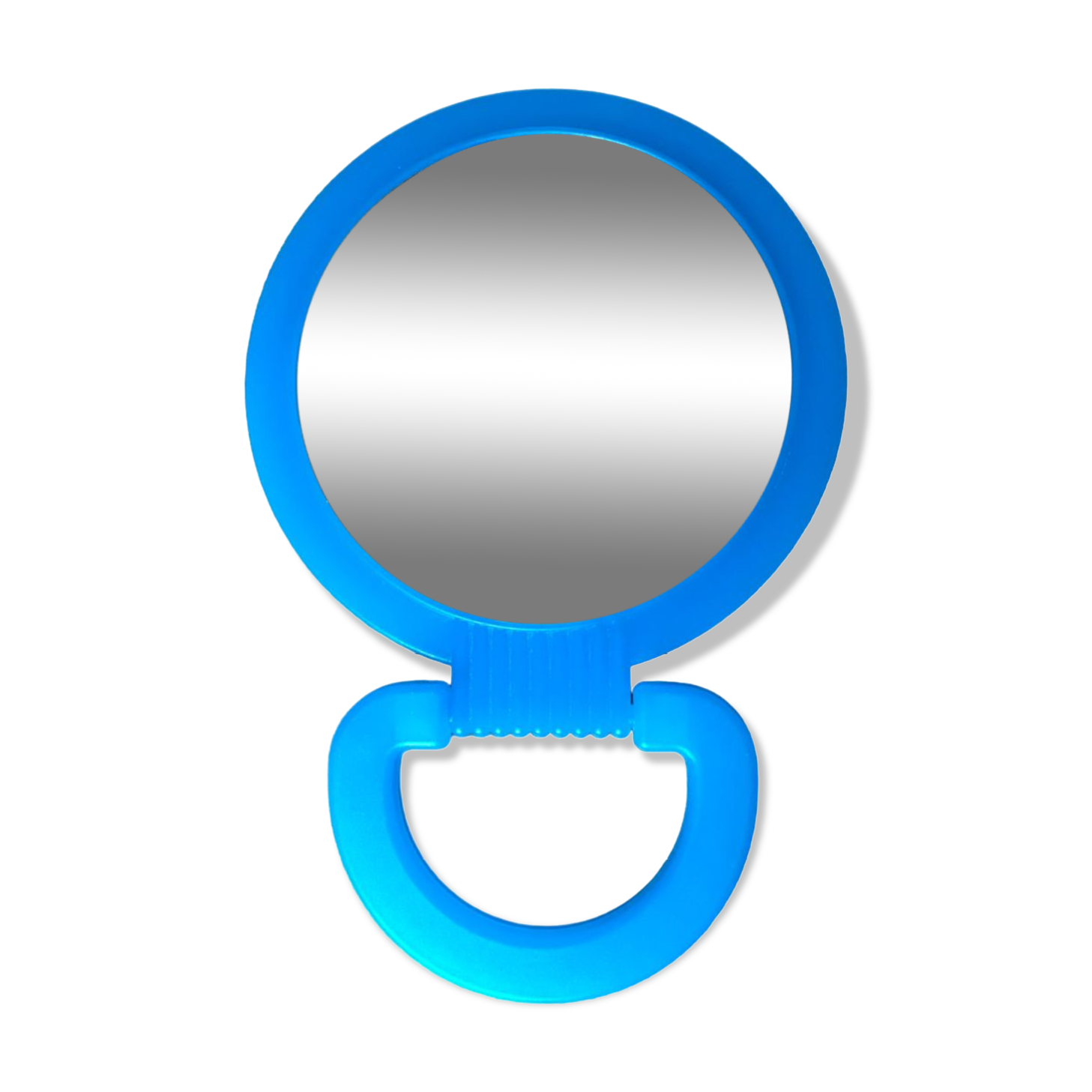 Mirror to pose vintage turquoise blue
