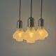 Cascade lamp with 3 glass and chrome shades by WILA, 1960s, Germany