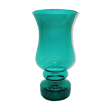 Scandinavian green blue glass vase