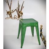 Perforated Metal Industrial Stool, Andriot for Tolix, France