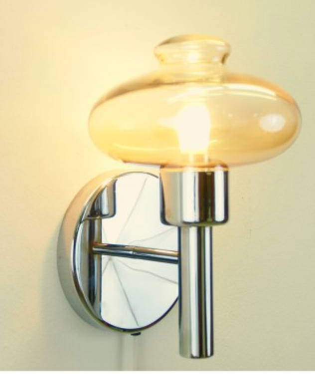 Applies glass smoked chrome