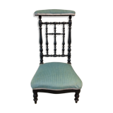 Church kneeler authentic blue velvet