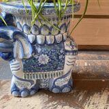 Glazed ceramic elephant