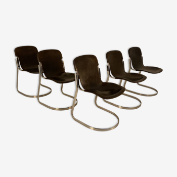Set of 5 Cidue chairs, Italy 1970