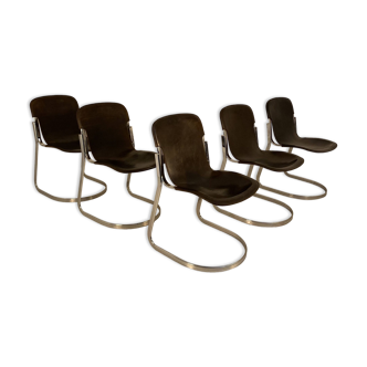 Suite de 5 chaises Cidue, Italie 1970