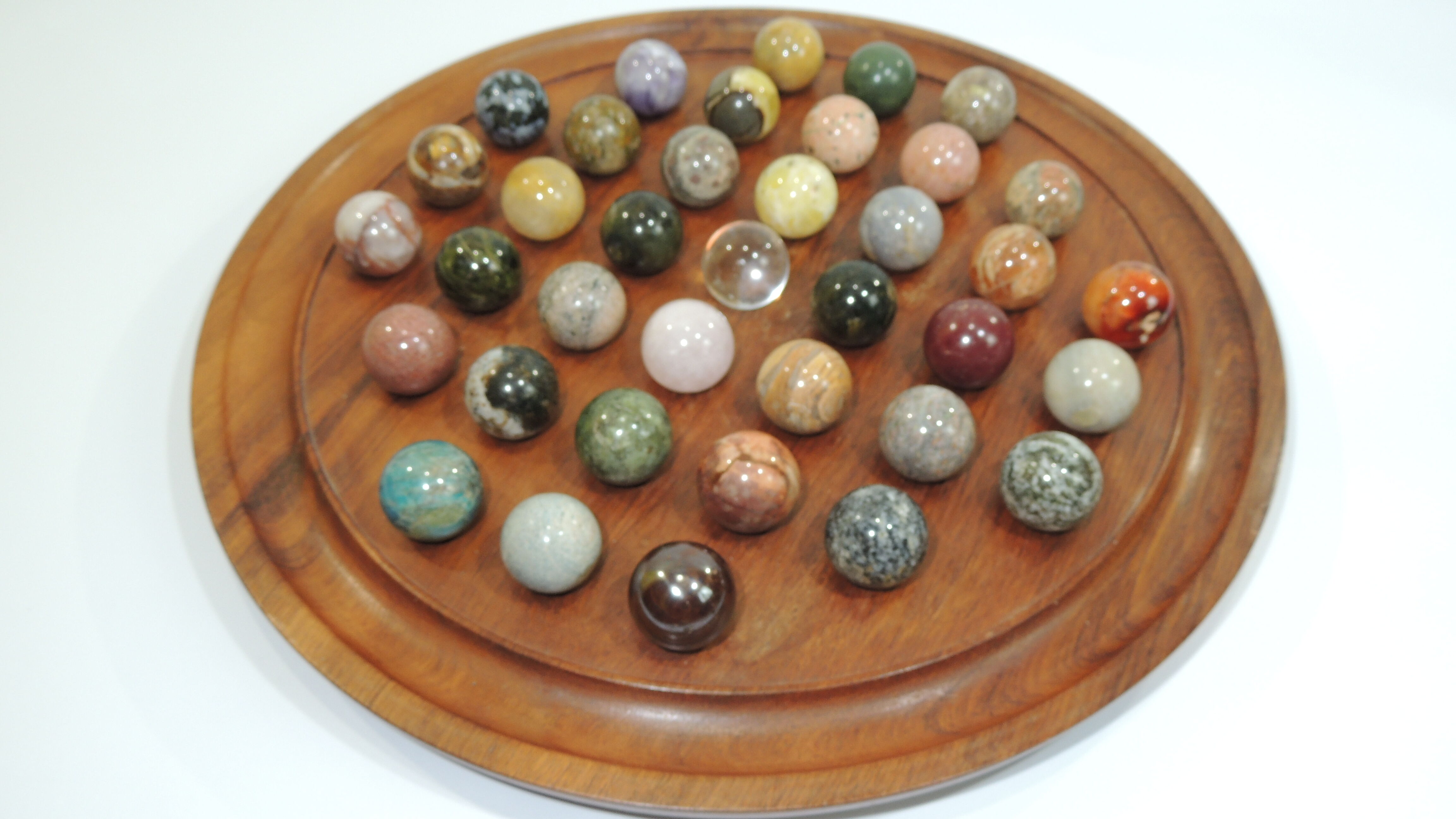 Vintage solitaire game semi gem stones