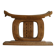 Ashanti stool, hand-carved hardwood stool from West Africa, Wabi Sabi, 20th century