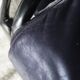 Vintage postmodern leather Italian Memphis lounge armchair