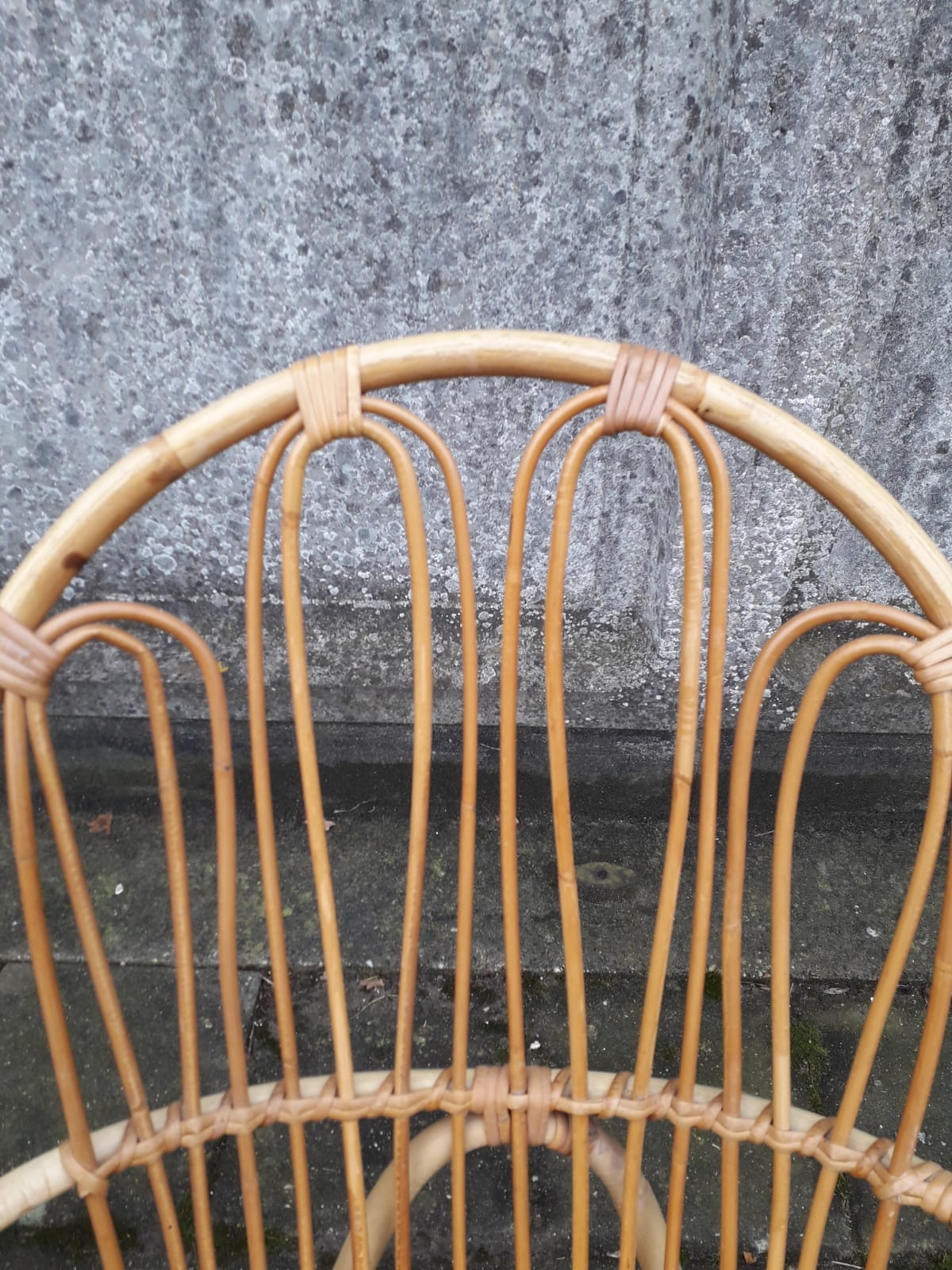 Rattan armchair made by Rohé