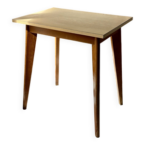 Table d'appoint en formica - pieds compas