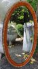 Miroir ovale art déco 40x67cm