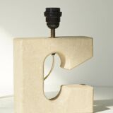 Lampe en pierre vintage circa 1970