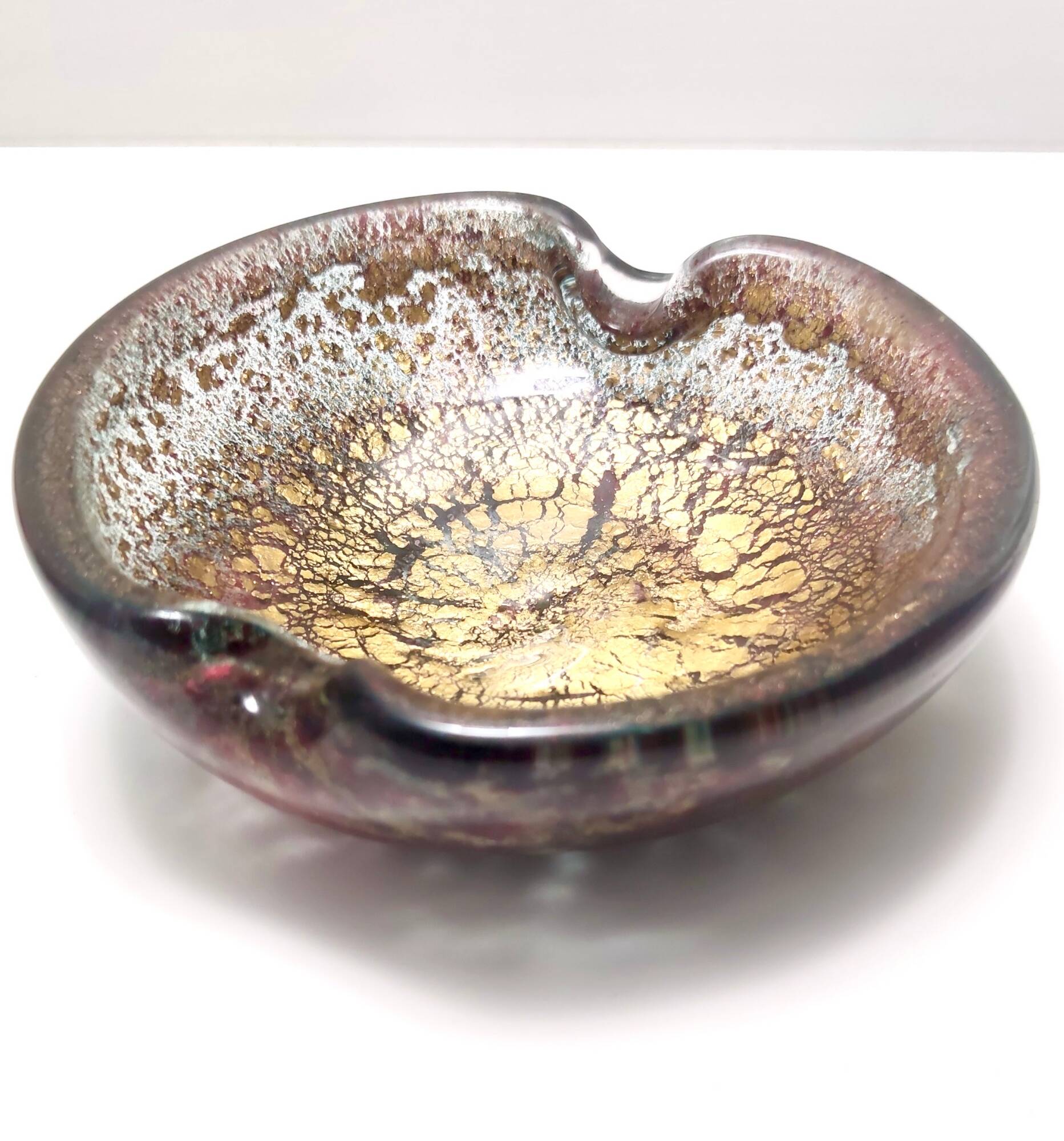 Purple Murano Glass Ashtray-Catchall by Ercole Barovier mod. "Porpora"