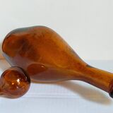 Three-sided blown glass carafe from Biot 1960s