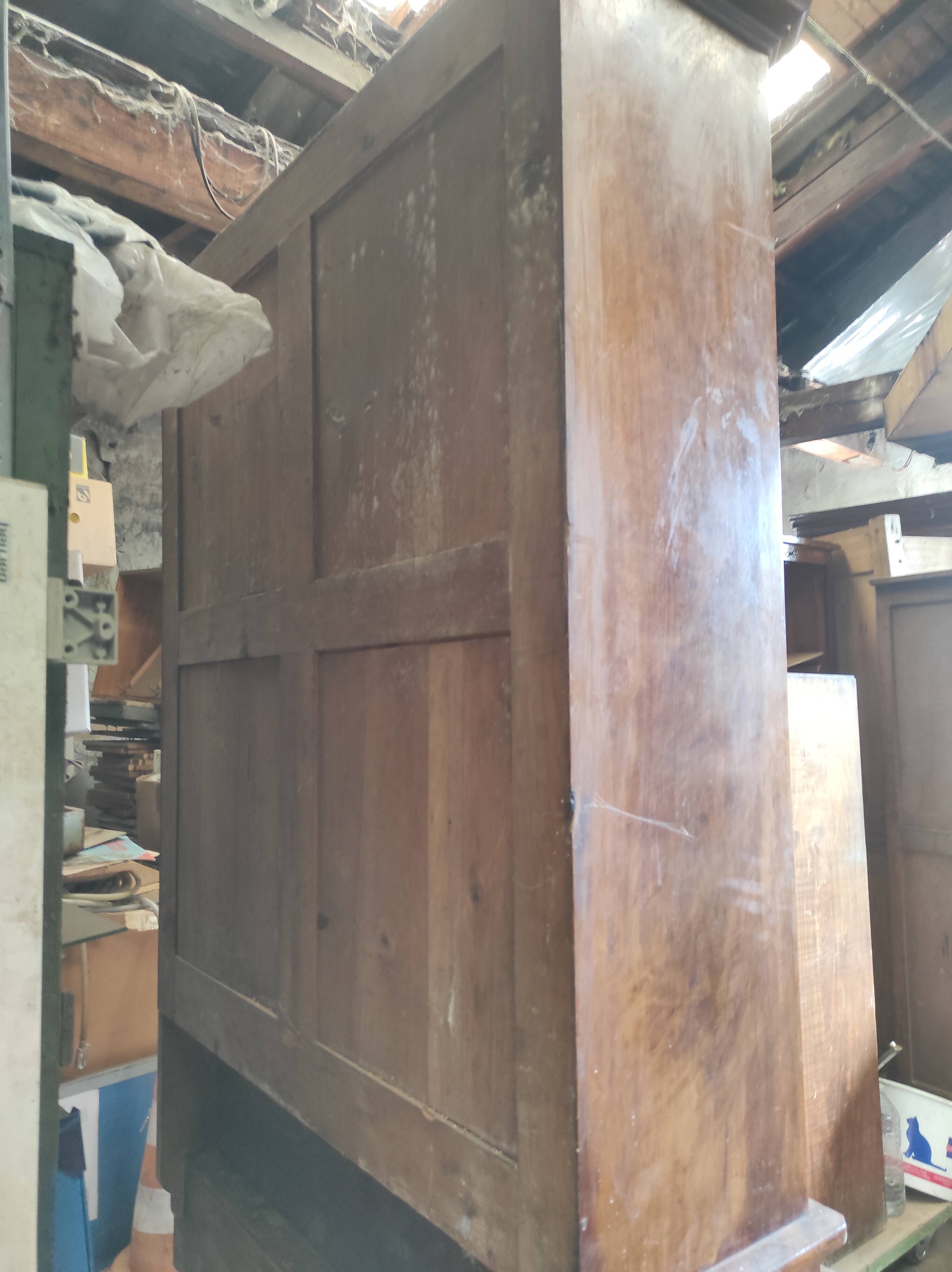 Old stepped desk buffet secretary scriban showcase and vintage drawers
