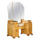 Art Deco dressing table circa 1930 in satin walnut with mirror.