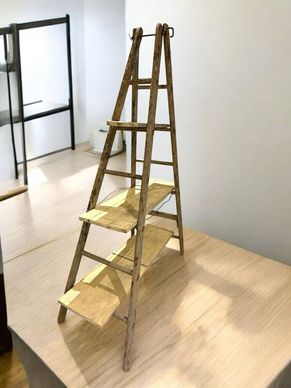 Escabeau étagères ancien