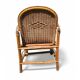 Paire de fauteuils en rotin vintage