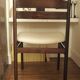 Chaise danoise en palissandre et tissu Pierre Frey