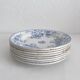 8 flat ironstone plates “Fleurette” Gien